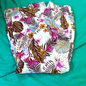 Straight Leg Vacation Flower Pants